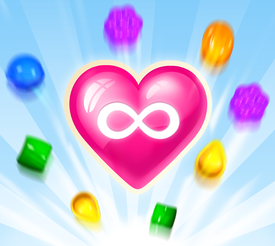 Conseguir vidas infinitas en Candy Crush Saga